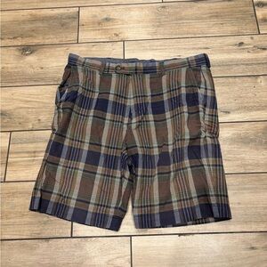 Brooks Brothers Plaid Shorts Size 35W 10 Inch Inseam